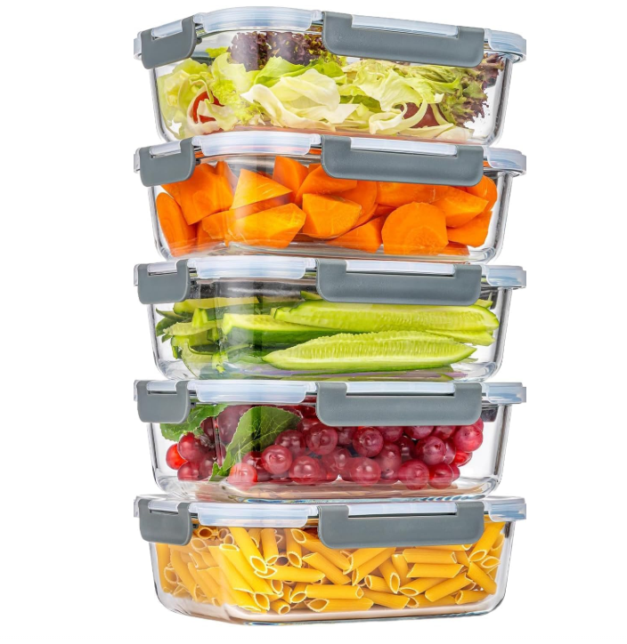 Meal-Prep-Boxen aus Glas